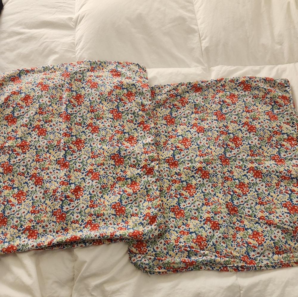 Lauren ralph lauren floral 20" pillow cases Set Of 2 Poppy Print Zip Close
